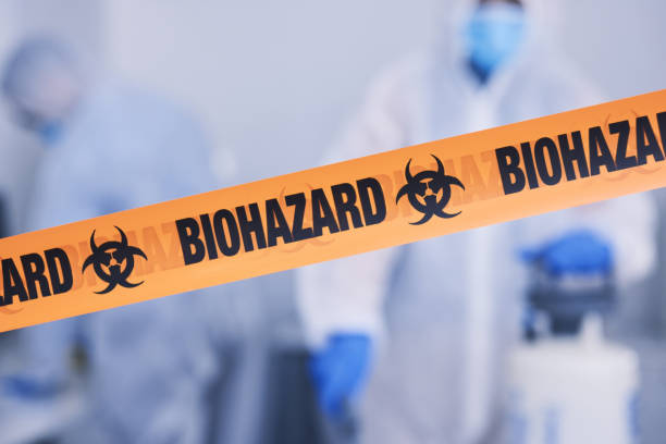 Professional Blood Cleanup technician working in Lucerne, CA